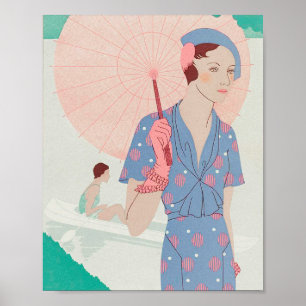 Vintage-Magazin-Werbeplakat Poster