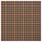 Vintage Magenta, Gold und Schwarz Kariert Stoff (Muster)