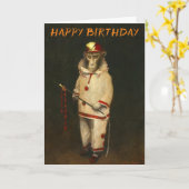 Vintage Magic Monkey Geburtstagkarte Karte (Gelbe Blume)