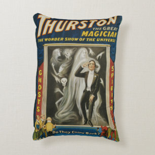 Vintage-Magic-Plakat, Thurston, Der große Magier Dekokissen