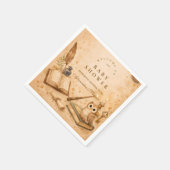 Vintage Magic Potion Baby Shower Serviette (Ecke)