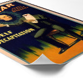 Vintage Magician Illustration Poster (Ecke)