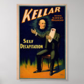 Vintage Magician Illustration Poster (Vorne)
