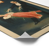 Vintage Magician Illustration Poster (Ecke)