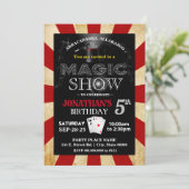 Vintage Magie-Geburtstagsfeier Einladung (Stehend Vorderseite)