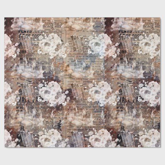 Vintage Magie Geschenkpapier (Flach)