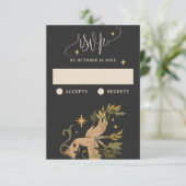 Vintage Magie-Märchen RSVP Karte (Stehend Vorderseite)