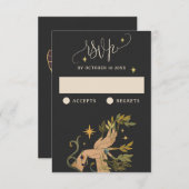 Vintage Magie-Märchen RSVP Karte (Vorne/Hinten)