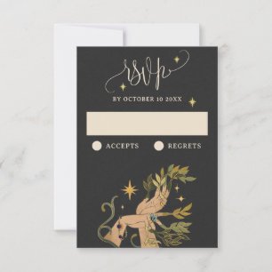 Vintage Magie-Märchen RSVP Karte