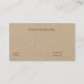 Vintage Magie und Jack daw - sepia Visitenkarte (Rückseite)