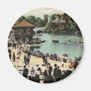 Vintage-Magnet Delaware Park Magnet