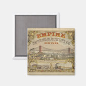 Vintage-Magnet New York City Magnet (Vorderseite/Rückseite)