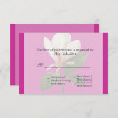 Vintage Magnolia Blume Frühjahrsheirat UAWG RSVP Karte (Vorne/Hinten)