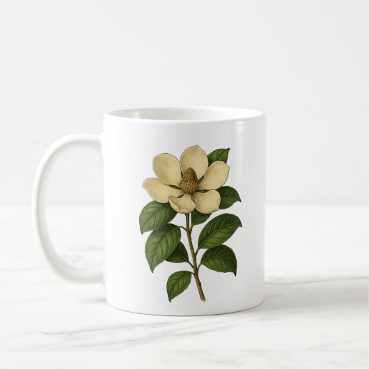 Vintage magnolia kaffeetasse (Links)
