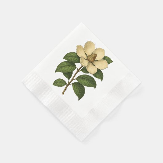 Vintage Magnolia Serviette (Ecke)