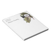 Vintage Magnolia-Südstil-Personalisierte Hinweise Notizblock (angewinkelt)