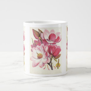 Vintage Magnolia Tree Blossom, Rosa Garten Blume Jumbo-Tasse