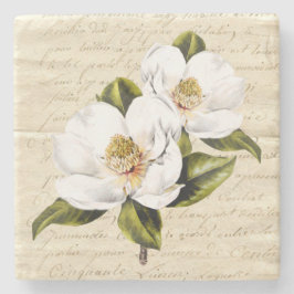 Vintage Magnolie blüht SteinUntersetzer