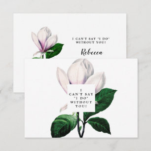 Vintage Magnolienblüte ist meine Karte für Brautmä