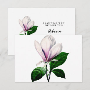 Vintage Magnolienblüte ist meine Karte für Brautmä