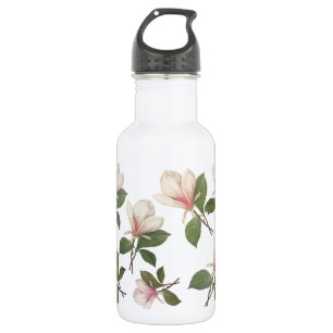 Vintage-Magnolienblüten floral. Klassisch, elegan Trinkflasche