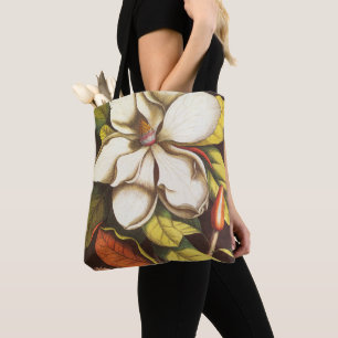 Vintage Magnolienblüten Pflanze mit Samen Tasche