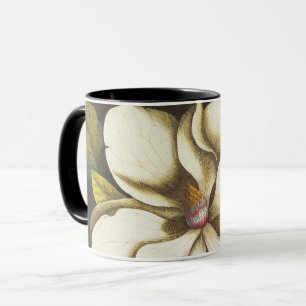 Vintage Magnolienblüten Pflanze mit Samen Tasse