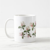 Vintage magnolische Blume floral. Klassisch, elega Kaffeetasse (Links)