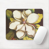 Vintage Magnolische Blume Pflanze mit Saatgut Mousepad (Mit Mouse)