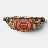 Vintage-Mahjong-Designs Bauchtasche (Ablage )