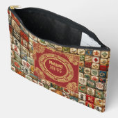 Vintage-Mahjong-Designs Zubehörtasche (Offen)