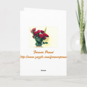 Vintage Maiden & Wolves Drawing -  Greeting Card Dankeskarte (Rückseite)