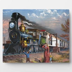 Vintage Mail Reisen - Illustration Art Fotoplatte