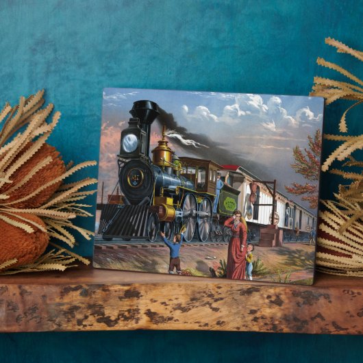 Vintage Mail Reisen - Illustration Art Fotoplatte (Seite)