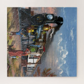 Vintage Mail Reisen - Illustration Art Puzzle (Horizontal)