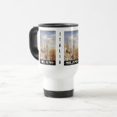 Vintage Mailand-Mailand-Italien Zoll-Tasse Reisebecher (Vorderseite Links)