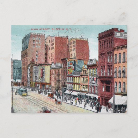 Vintage Main St Postcard  Postkarte (Vorderseite)