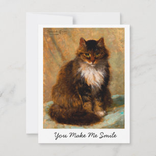 Vintage Maine Coon Katze Du bringst mich zum Läche