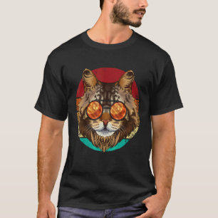 Vintage Maine Coon Katzen Gesicht Retro Kätzchen A T-Shirt