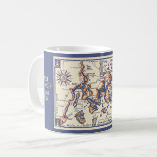 Vintage Maine Küste Custom-Mug Kaffeetasse