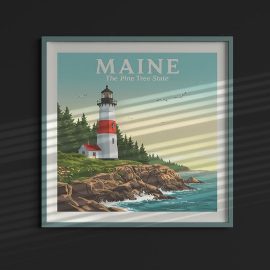 Vintage Maine Poster