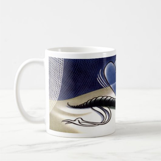 Vintage Malaria-Mücke Kaffeetasse (Links)