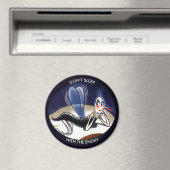 Vintage Malaria-Mücke Magnet (In Situ (Geschirrspüler))