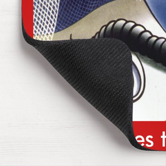 Vintage Malaria-Mücke Mousepad (Ecke)