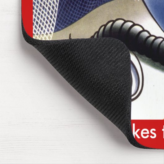 Vintage Malaria-Mücke Mousepad (Ecke)