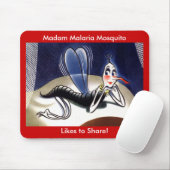 Vintage Malaria-Mücke Mousepad (Mit Mouse)
