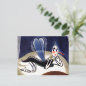 Vintage Malaria-Mücke Postkarte (Stehend Vorderseite)