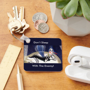 Vintage Malaria-Mücke Schlüsselanhänger