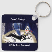 Vintage Malaria-Mücke Schlüsselanhänger (Rückseite)