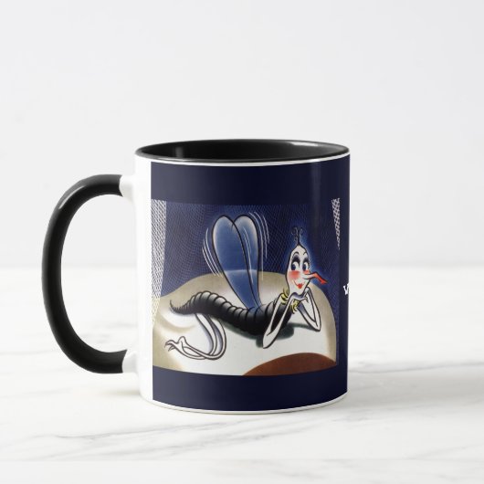 Vintage Malaria-Mücke Tasse (Links)
